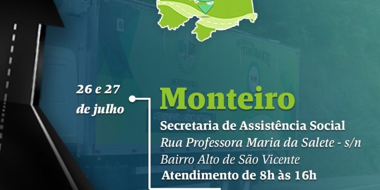 Monteiro recebe a Defensoria Itinerante nos dias 26 e 27 de julho