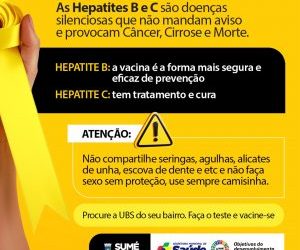Julho Amarelo, mês de combate as Hepatites Virais