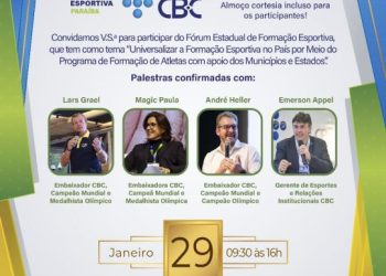 Fórum Estadual de Formação Esportiva com participação de medalhistas olímpicos continua com inscrições abertas até esta sexta