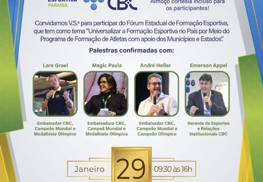 Fórum Estadual de Formação Esportiva com participação de medalhistas olímpicos continua com inscrições abertas até esta sexta