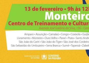 Secretário de Estado da Cultura visita Monteiro nesta quinta-feira (13) e apresenta investimentos de R$ 100 milhões para 2025
