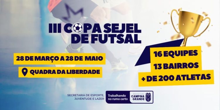 Começam hoje as disputas da III Copa Sejel de Futsal Masculino