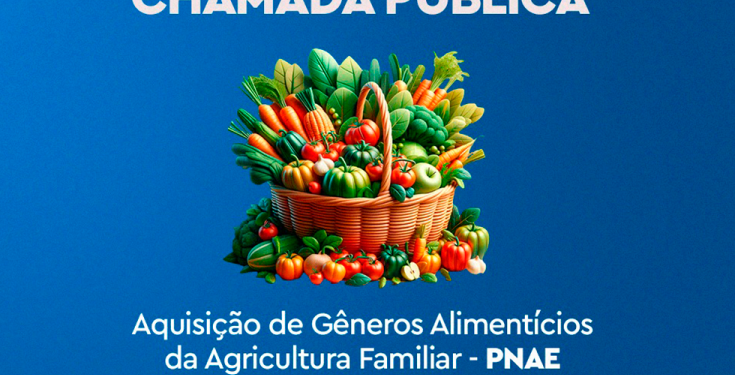Prefeitura lança chamada pública para aquisição de gêneros alimentícios da agricultura familiar para alimentação escolar Prefeitura lança chamada pública para aquisição de gêneros alimentícios da agricultura familiar para alimentação escolar
