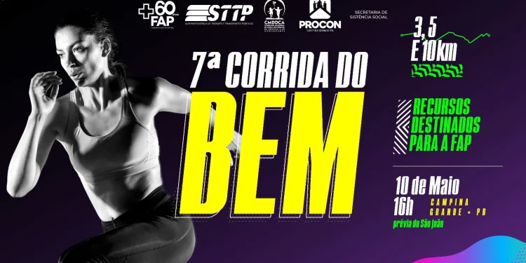 Corrida do Bem em Campina Grande terá DJ Jorge Carvalho, Forró Campina e Capilé