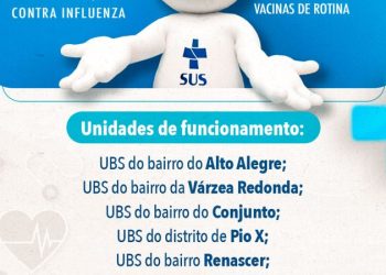 Saúde de Sumé realiza Dia D contra a Influenza e Multivacinação