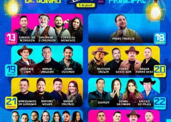 Divulgada programação completa do palco principal do São João de Sumé