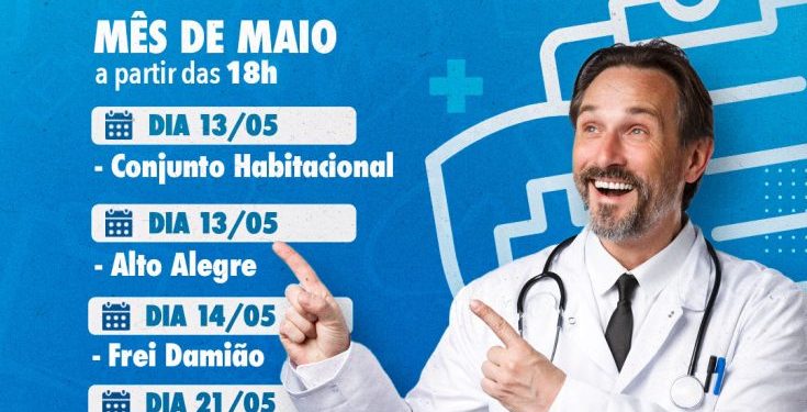 Divulgado calendário dos atendimentos noturnos das UBS para o mês de maio