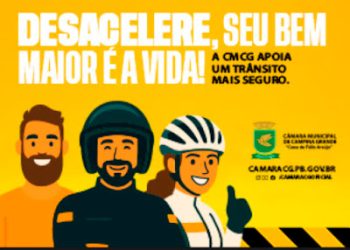 Câmara de Campina Grande realiza sessão especial sobre o Maio Amarelo, por iniciativa do vereador Saulo Noronha