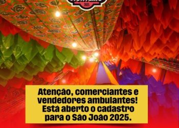 Estão abertas as inscrições para barraqueiros e vendedores ambulantes para o São João de Monteiro #CidadeForró