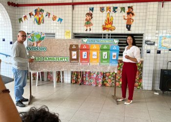 Equipe da Secretaria de Infraestrutura de Monteiro participa de evento sobre o Dia Mundial do Meio Ambiente no Colégio Lourdinas