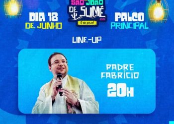 Padre Fabrício é atração desta quarta no São João de Sumé