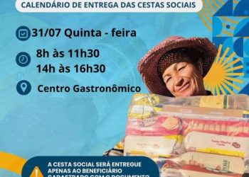 CESTA SOCIAL: Famílias cadastradas no Programa Cesta Social em Monteiro recebem sua cesta básica nesta quinta-feira (31)