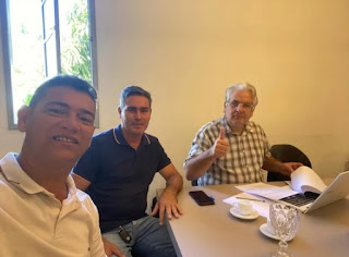 Vice-prefeito Cajó Menezes participa de reunião de alinhamento com Secretário de Agricultura Rogério Leite