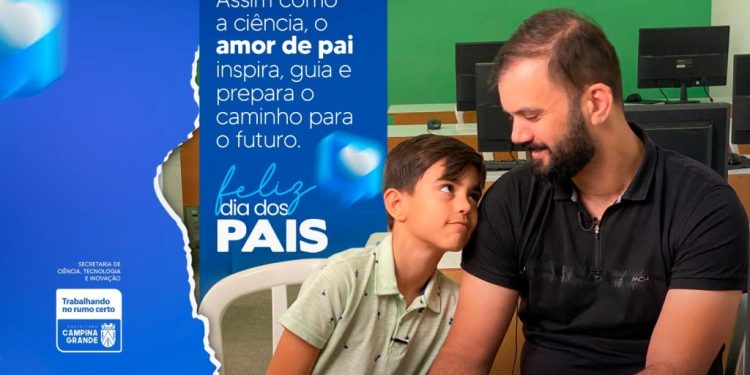 Prefeitura de Campina Grande transforma vidas por meio da tecnologia: pai e filho fortalecem vínculos afetivos e se destacam em cursos promovidos pela SECTI