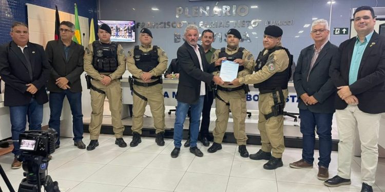 Câmara de Boa Vista homenageia com Moção de Aplausos a Guarnição da Polícia Militar