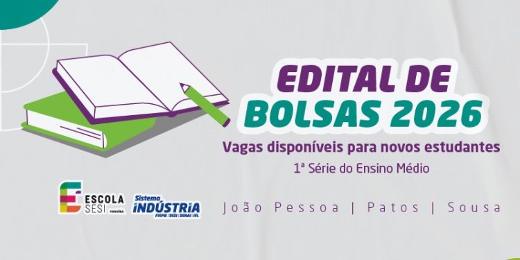 Escola SESI: publicado edital para oferta de bolsas de estudo na Paraíba em 2026