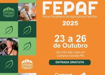 Governo do Estado realiza 2ª edição da Feira Paraibana da Agricultura Familiar em Campina, nesta quinta-feira (23)