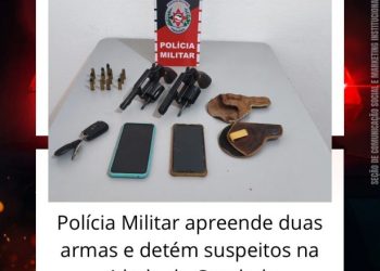 POLÍCIA MILITAR APREENDE ARMAS DE FOGO NA CIDADE DE CONDADO