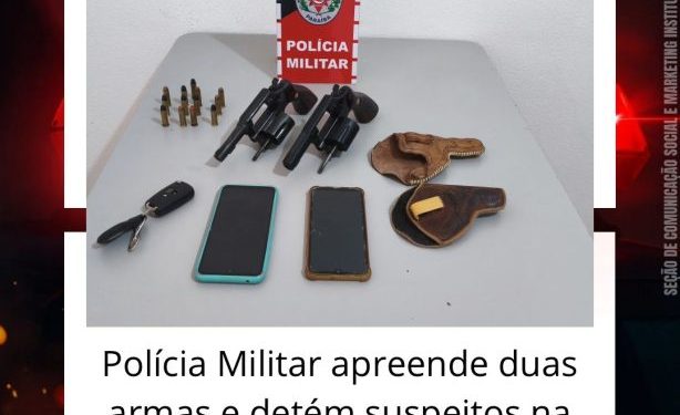 POLÍCIA MILITAR APREENDE ARMAS DE FOGO NA CIDADE DE CONDADO