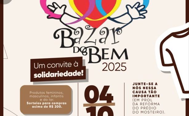 Parque do Povo será palco, neste sábado, do Bazar do Bem para ajudar o Mosteiro das Clarissas