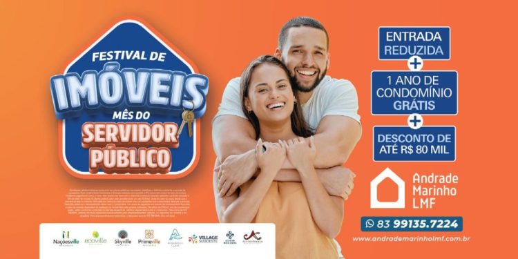 2º Festival de Imóveis: mês do servidor público da Andrade Marinho LMF oferece descontos de até 80 mil na compra de imóveis
