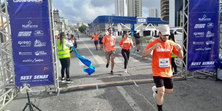 Em parceria com a Prefeitura de Campina Grande, 3ª Corrida do Sest/Senat reuniu cerca de 1.100 atletas