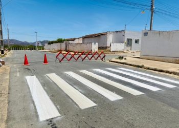 MONTRAN intensifica recuperação de faixas de pedestre e implantação de várias outras novas em Monteiro