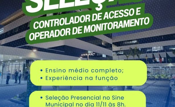 Prefeitura de Campina Grande divulga novas oportunidades de trabalho por meio do Sine Municipal