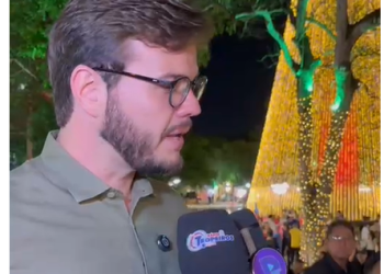 Na abertura do Natal Iluminado, Bruno destaca importância do evento para economia da cidade