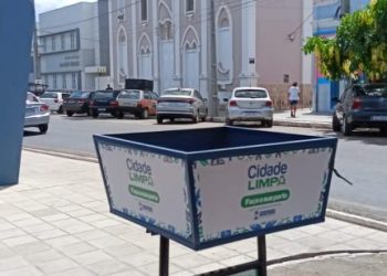 Cidade mais limpa: Secretaria de Infraestrutura inicia instalação de lixeiras maiores e mais eficientes