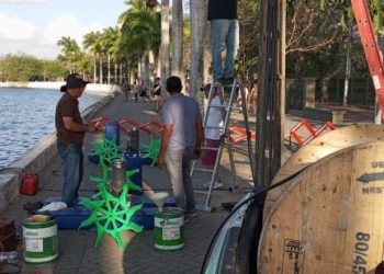 Prefeitura de Campina Grande inicia instalação de aeradores no Açude Velho para melhorar qualidade da água