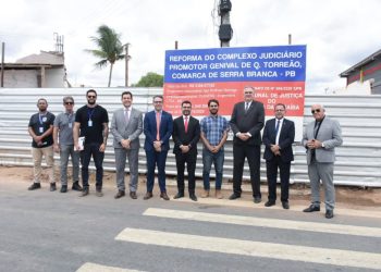 Presidente do TJPB inspeciona obras do novo Fórum de Serra Branca e de terreno em Patos