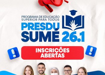 Prefeitura de Sumé e Unicir abrem inscrições para cursos superiores com bolsas de 50% de desconto por meio do Presdu