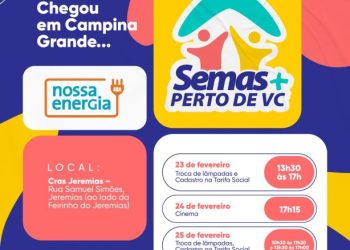 Prefeitura de Campina Grande e Energisa realizam ações sociais no Cras Jeremias
