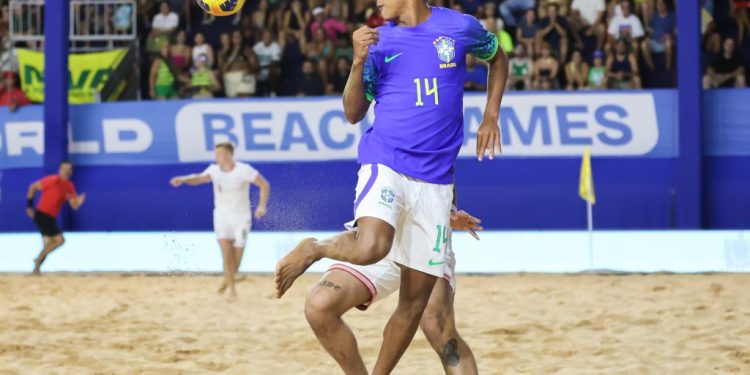 Paraíba World Beach Games: Brasil vence Estados Unidos e avança para final da Copa das Nações de Beach Soccer