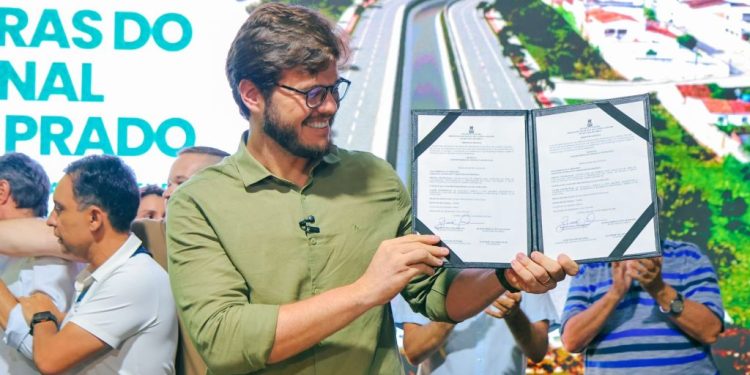 Bruno inicia nova etapa do Canal do Prado e avança em obra estratégica para mobilidade de Campina Grande