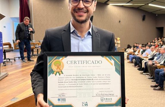 Campina Grande é novamente reconhecida  com o “Selo Tree Cities of the World” e reforça compromisso com a sustentabilidade