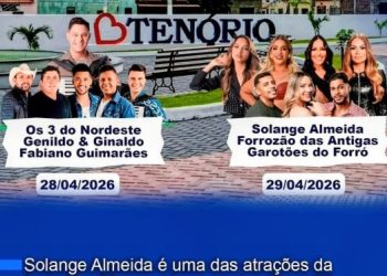 Solange Almeida é uma das atrações da festa dos 32 anos de emancipação política na cidade de Tenório