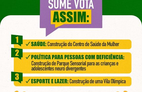 Sumé vota por Saúde, Esporte e Lazer e Políticas para Pessoas com Deficiência no ODE 2026
