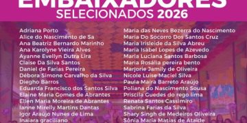 Prefeitura de Campina Grande divulga lista dos novos ‘Embaixadores Sociais voluntários da Campanha ‘Forró Sim, Assédio Não’ 2026
