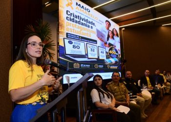 Primeira-dama do Estado destaca importância da educação para reduzir violência no trânsito durante evento do Detran-PB, em Campina