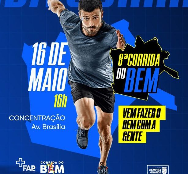 ESPORTE E SOLIDARIEDADE: Kits da Corrida do Bem serão entregues nos dias 14 e 15 de maio em Campina Grande