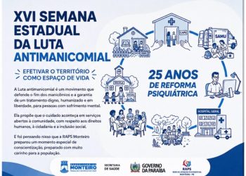 Secretaria de Saúde de Monteiro promove XVI Semana Estadual da Luta Antimanicomial