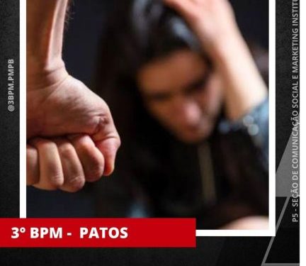 POLÍCIA MILITAR PRENDE HOMEM ACUSADO DE AGREDIR A COMPANHEIRA, EM PATOS