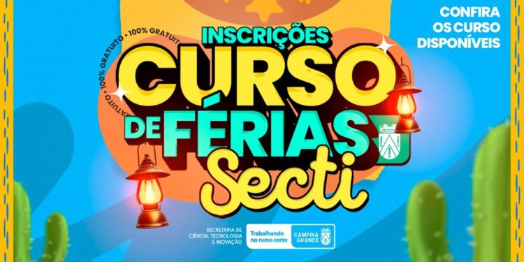 Prefeitura de Campina Grande abre inscrições para cursos na área de tecnologia que acontecerão no período de férias
