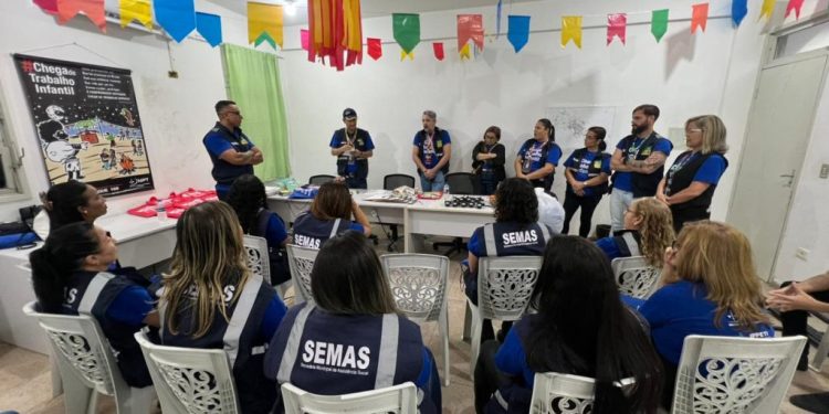 Ação Intersetorial: equipes da Prefeitura de Campina Grande, por meio da Semas, realizam abordagens na noite de abertura d’O Maior São João do Mundo