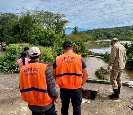 Defesa Civil-CG presta apoio a Puxinanã após rompimento de barragem e intensifica ações preventivas em Campina Grande