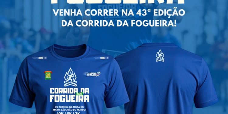 Kits para a Corrida da Fogueira serão entregues na sexta-feira e no sábado; evento acontece no domingo