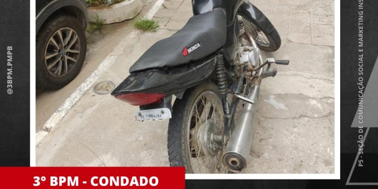 POLÍCIA MILITAR APREENDE VEÍCULO COM SINAIS IDENTIFICADORES ADULTERADOS EM CONDADO-PB
