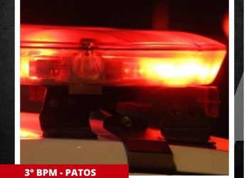 POLÍCIA MILITAR PRENDE MULHER SUSPEITA DE AGREDIR HOMEM COM GOLPE DE CHAVE DE FENDA EM PATOS